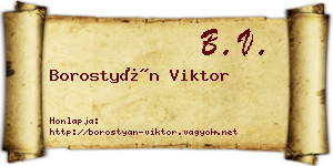 Borostyán Viktor névjegykártya